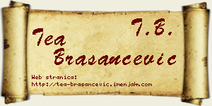 Tea Brašančević vizit kartica